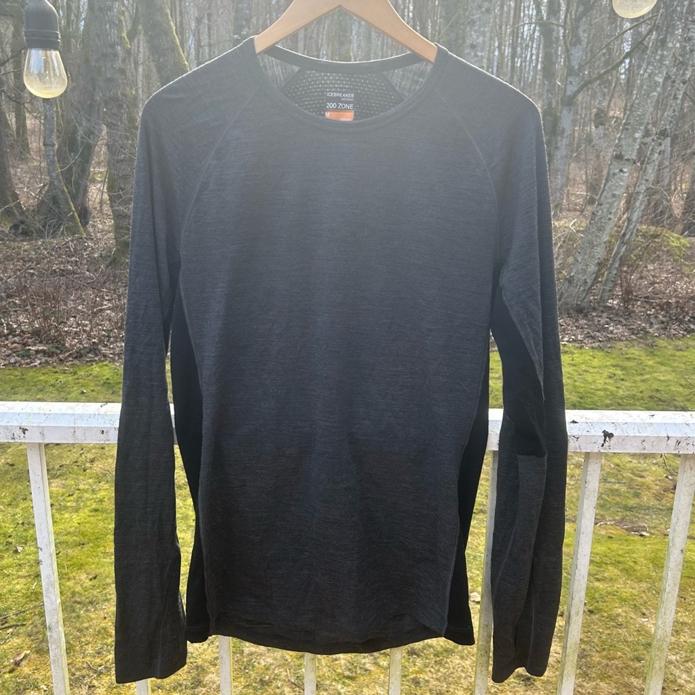 Icebreaker Men's BodyfitZone Merino 200 Zone Long Sleeve Crewe Thermal Top